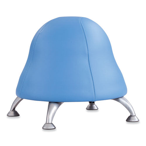 Safco Runtz Ball Chair Backless Supports Up To 250 Lb Baby Blue Vinyl Seat Silver Base