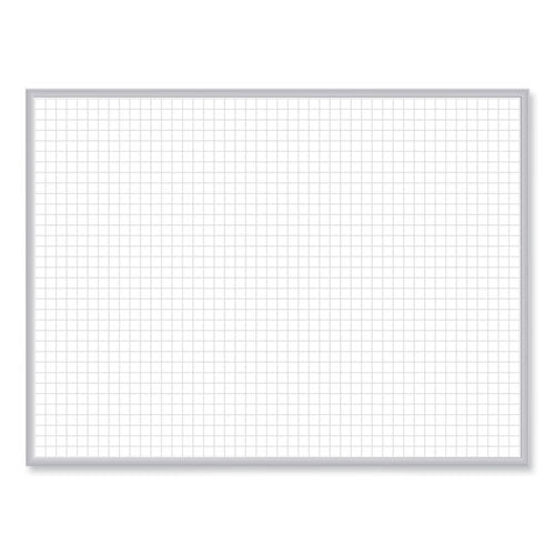 Ghent Magnetic Porcelain Whiteboard With Satin Aluminum Frame 36.5x60.5 White Surface