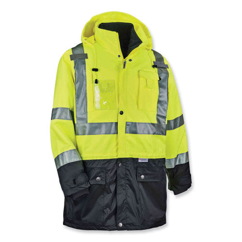 Ergodyne Glowear 8388 Class 3/2 Hi-vis Thermal Jacket Kit Large Lime