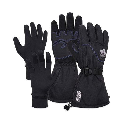 Ergodyne Proflex 825wp Thermal Waterproof Winter Work Gloves Black Medium Pair