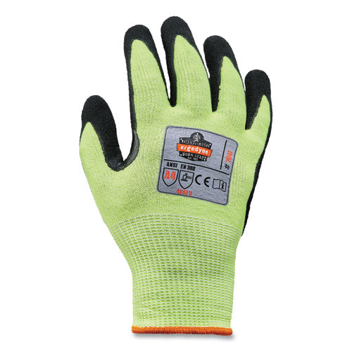 Ergodyne Proflex 7041-case Ansi A4 Nitrile Coated Cr Gloves Lime Small 144 Pairs/Case