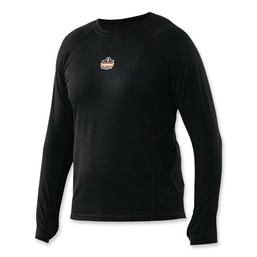 Ergodyne N-ferno 6435 Midweight Long Sleeve Base Layer Shirt 2x-large Black