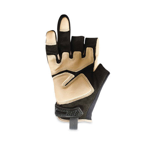 Ergodyne Proflex 720ltr Heavy-duty Leather-reinforced Framing Gloves Black Medium Pair