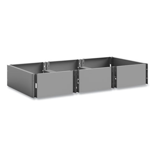 Safco Triple Continuous Metal Locker Base Addition 35wx16dx5.75h Gray