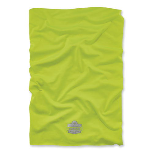 Ergodyne Chill-its 6487 Cooling Performance Knit Multi-band Polyester/spandex One Size Hi-vis Lime