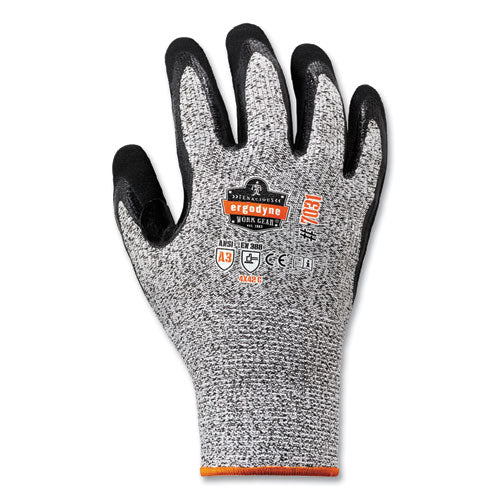 Ergodyne Proflex 7031-case Ansi A3 Nitrile-coated Cr Gloves Gray 2x-large 144 Pairs/Case