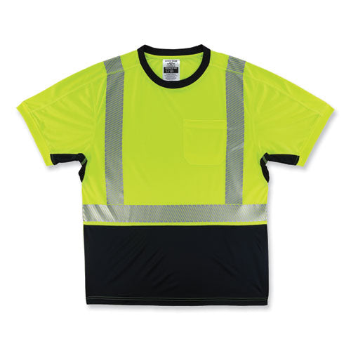 Ergodyne Glowear 8283bk Class 2 Lightweight Performance Hi-vis T-shirt Polyester 5x-large Lime