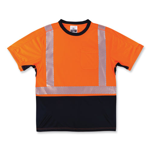 Ergodyne Glowear 8283bk Class 2 Lightweight Performance Hi-vis T-shirt Polyester X-large Orange