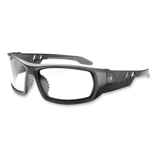 Ergodyne Skullerz Odin Safety Glasses Matte Black Nylon Impact Frame Anti-fog Clear Polycarbonate Lens