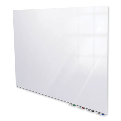 Ghent Aria Low Profile Magnetic Glass Whiteboard 72x48 White Surface