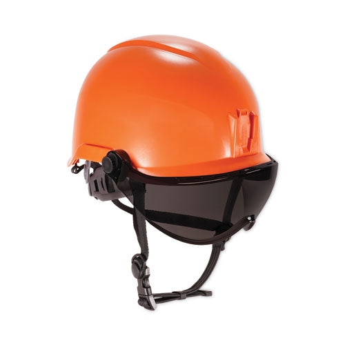 Ergodyne Skullerz 8974v Class E Safety Helmet W/8991 Visor Kit Smoke Lens 6-pt Ratchet Suspension Orangeships In 1-3 Business Days