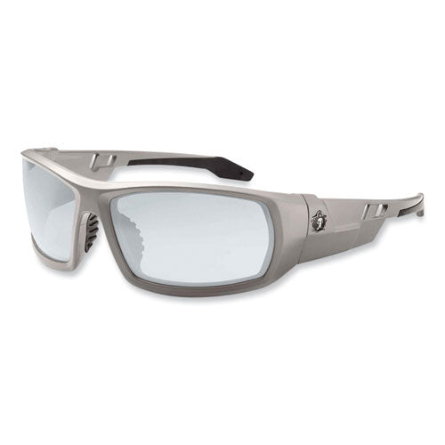 Ergodyne Skullerz Odin Safety Glasses Matte Gray Nylon Impact Frame Indoor/outdoor Polycarbonate Lens