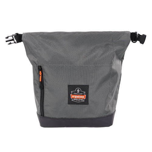 Ergodyne Arsenal 5186 Full Respirator Bag With Roll Top Closure 7.5x13.5x13.5 Gray