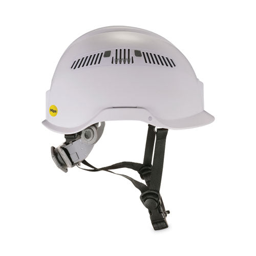 Ergodyne Skullerz 8975-mips Class C Safety Helmet With Mips Elevate Ratchet Suspension White