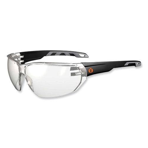 Ergodyne Skullerz Vali Frameless Safety Glasses Black Nylon Impact Frame Indoor/outdoor Polycarb Lens