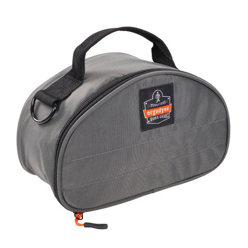 Ergodyne Arsenal 5187 Clamshell Half Respirator Bag With Zipper Closure 4x9x5 Gray