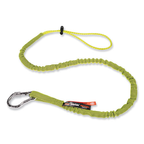 Ergodyne Squids 3100 Lanyard W/aluminum Carabiner + Cinch-loop 10 Lb Max Work Capacity 42" To 54" Lime