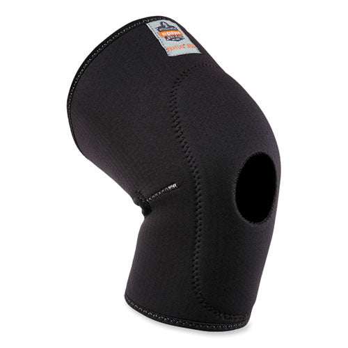 Ergodyne Proflex 615 Open Patella Anterior Pad Knee Sleeve Large Black