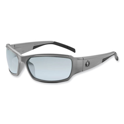 Ergodyne Skullerz Thor Safety Glasses Matte Gray Nylon Impact Frame Indoor/outdoor Polycarbonate Lens