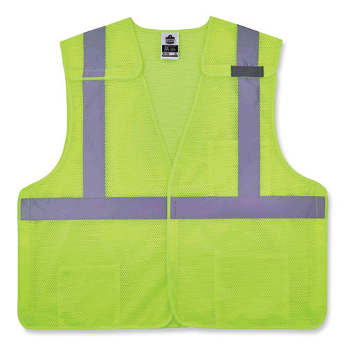 Ergodyne Glowear 8217ba Class 2 Breakaway Mesh Vest Polyester 4x-large/5x-large Lime
