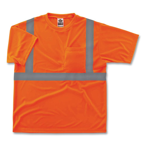 Ergodyne Glowear 8289 Class 2 Hi-vis T-shirt Polyester Orange 4x-large