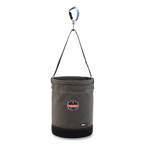 Ergodyne Arsenal 5940 Swiveling Carabiner Canvas Hoist Bucket 150 Lb Gray