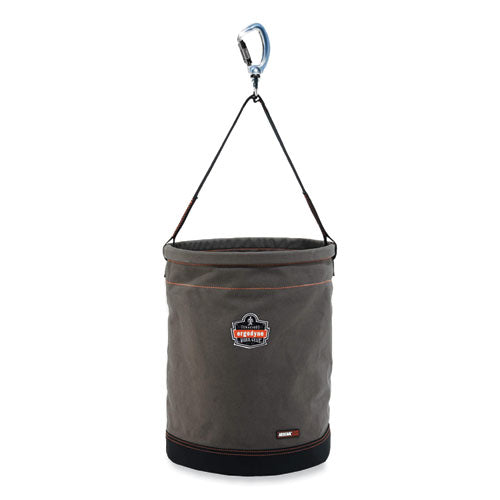 Ergodyne Arsenal 5945 Extra-large Swiveling Carabiner Canvas Hoist Bucket 150 Lb Gray