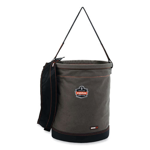 Ergodyne Arsenal 5935t Extra-large Web Handle Canvas Hoist Bucket And Top 150 Lb Gray