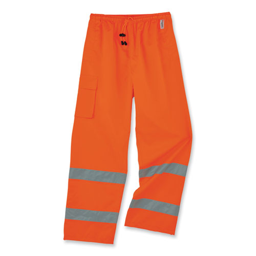 Ergodyne Glowear 8915 Class E Hi-vis Rain Pants 3x-large Orange