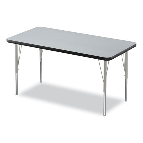 Correll Height-adjustable Activity Tables Rectangular 48wx24dx10h Gray Granite 4/pallet