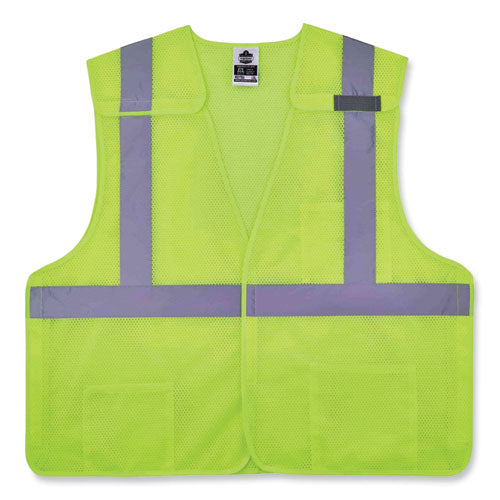 Ergodyne Glowear 8217ba Class 2 Breakaway Mesh Vest Polyester 2x-large/3x-large Lime