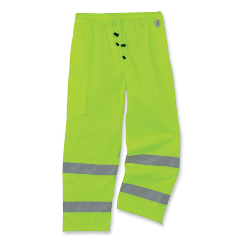 Ergodyne Glowear 8915 Class E Hi-vis Rain Pants Medium Lime