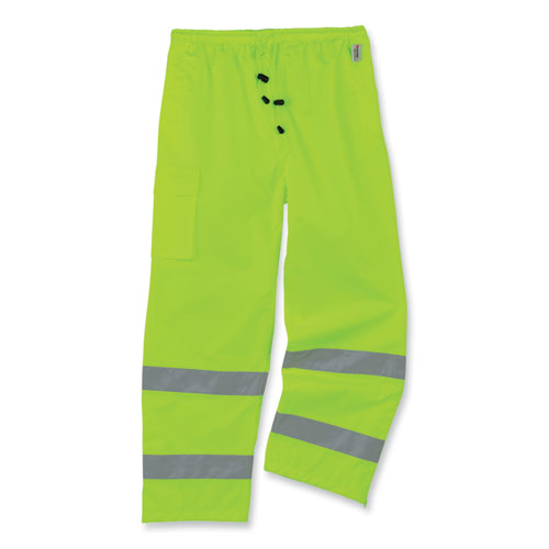 Ergodyne Glowear 8915 Class E Hi-vis Rain Pants 4x-large Lime