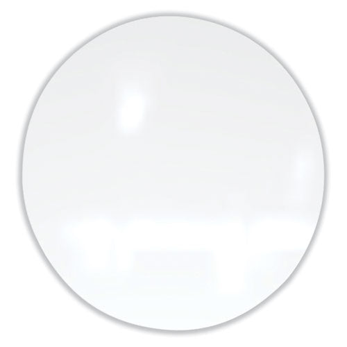 Ghent Coda Low Profile Circular Non-magnetic Glassboard 24 Diameter White Surface