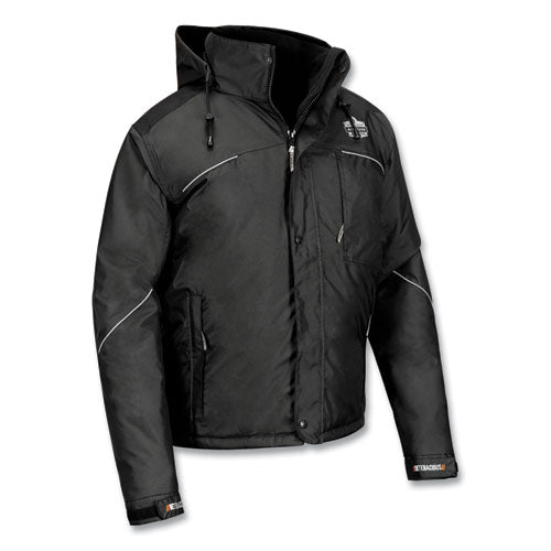 Ergodyne N-ferno 6467 Winter Work Jacket With 300d Polyester Shell X-large Black