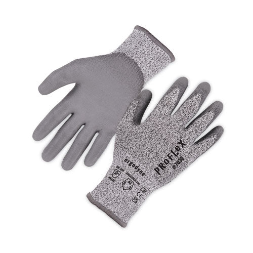 Ergodyne Proflex 7030 Ansi A3 Pu Coated Cr Gloves Gray Small Pair