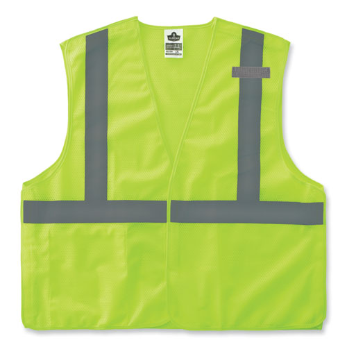 Ergodyne Glowear 8215ba-s Single Size Class 2 Economy Breakaway Mesh Vest Polyester 2x-large Lime