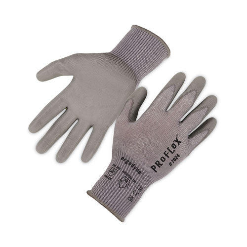 Ergodyne Proflex 7024 Ansi A2 Pu Coated Cr Gloves Gray X-large Pair