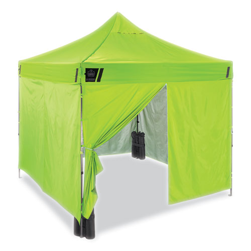 Ergodyne Shax 6053 Enclosed Pop-up Tent Kit Single Skin 10 Ftx10 Ft Polyester/steel Lime