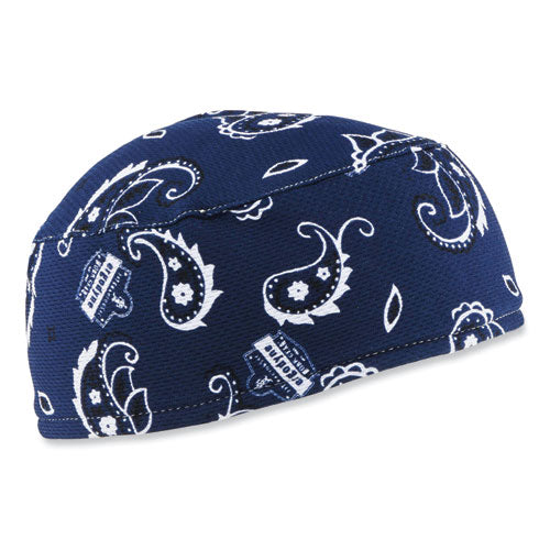 Ergodyne Chill-its 6630 High-performance Terry Cloth Skull Cap Polyester One Size Fit Most Navy Western