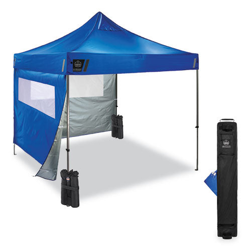 Ergodyne Shax 6052 Heavy-duty Tent Kit + Mesh Windows Single Skin 10 Ftx10 Ft Polyester/steel Blue