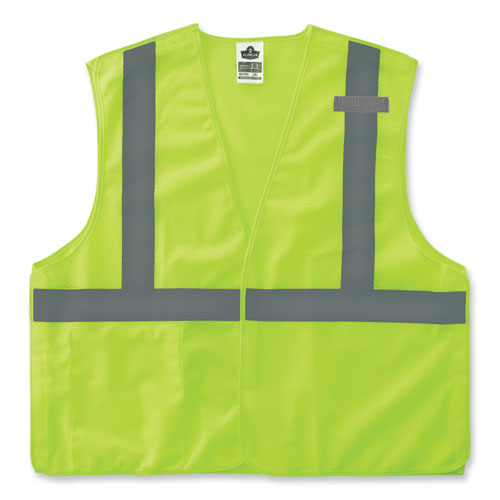 Ergodyne Glowear 8215ba-s Single Size Class 2 Economy Breakaway Mesh Vest Polyester X-large Lime