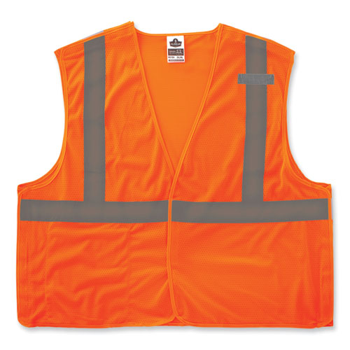 Ergodyne Glowear 8215ba-s Single Size Class 2 Economy Breakaway Mesh Vest Polyester Large Orange