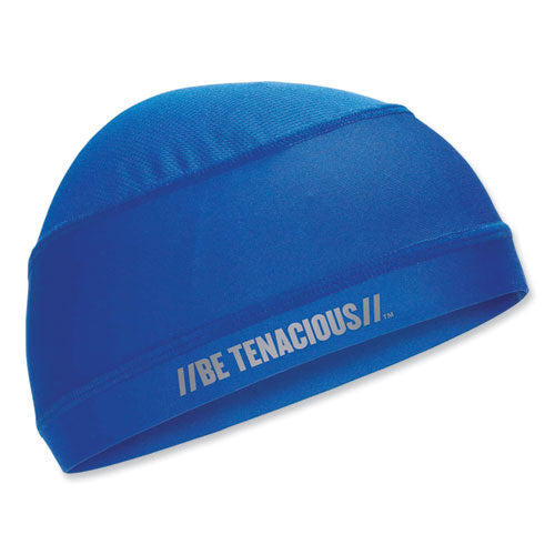 Ergodyne Chill-its 6632 Performance Knit Cooling Skull Cap Polyester/spandex One Size Fits Most Blue