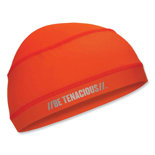 Ergodyne Chill-its 6632 Performance Knit Cooling Skull Cap Polyester/spandex One Size Fits Most Orange