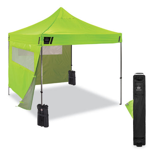 Ergodyne Shax 6052 Heavy-duty Tent Kit + Mesh Windows Single Skin 10 Ftx10 Ft  Polyester/steel Lime