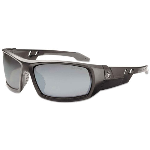 Ergodyne Skullerz Odin Safety Glasses Matte Black Frame/silver Lens Nylon/polycarb