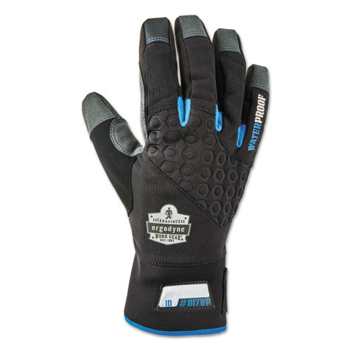 Ergodyne Proflex 817wp Reinforced Thermal Waterproof Utility Gloves Black Large 1 Pair