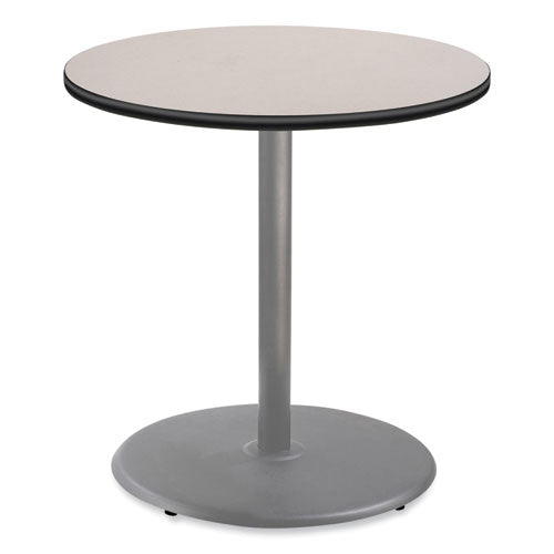 NPS Cafe Table 36" Diameterx36h Round Top/base Gray Nebula Top Gray Base