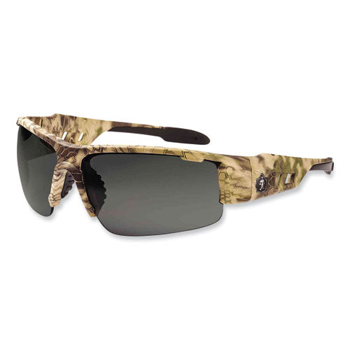 Ergodyne Skullerz Dagr Safety Glasses Kryptek Highlander Nylon Impact Frame Polarized Smoke Polycarb Lensships In 1-3 Business Days